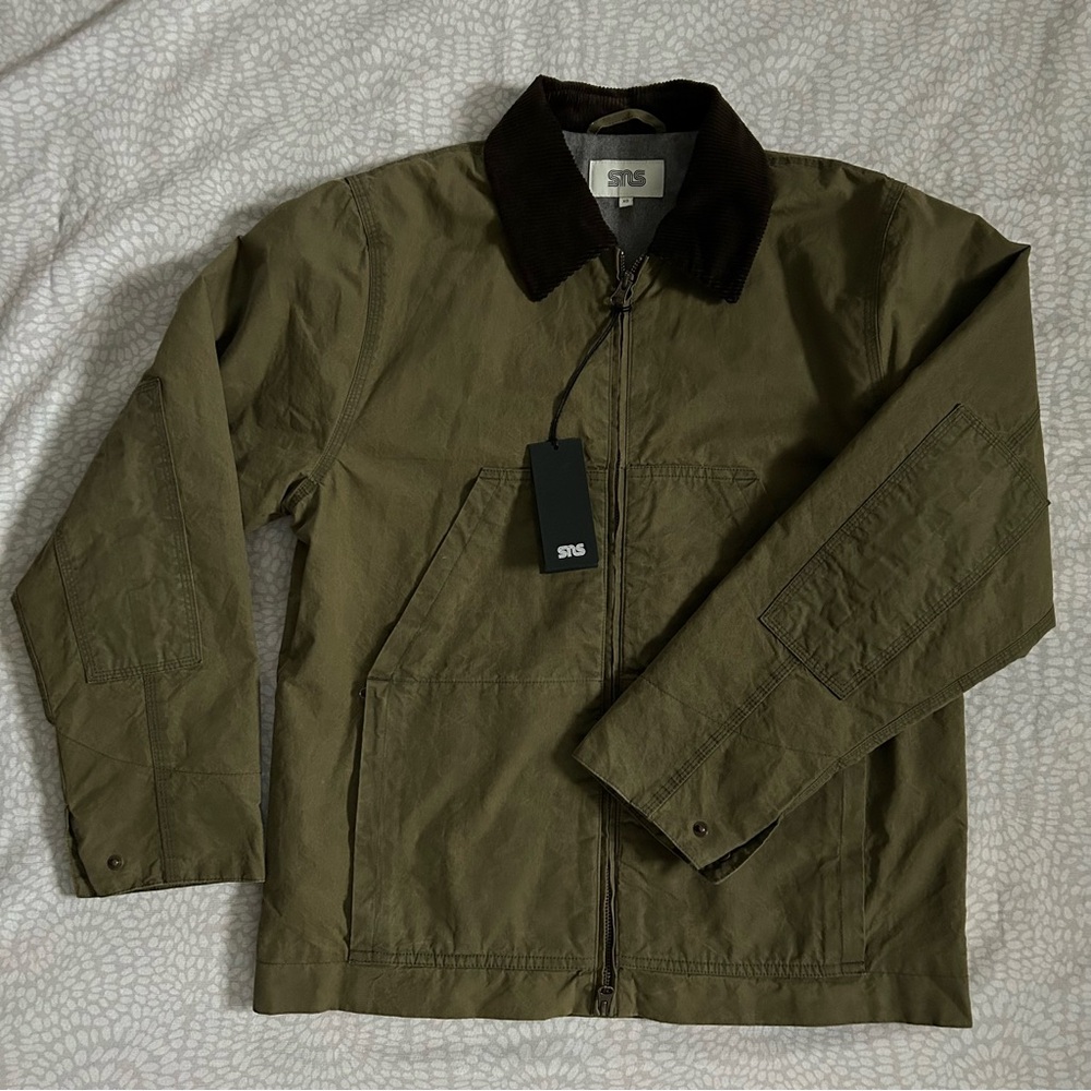 SneakersnStuff “SNS” Waxed Cotton Construction Jacket Size XSmall - Picture 1 of 6